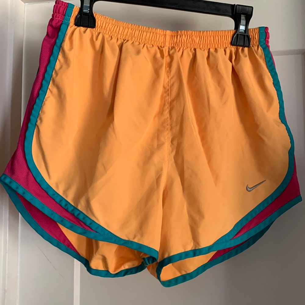 Orange Nike Dri-Fit Running Shorts